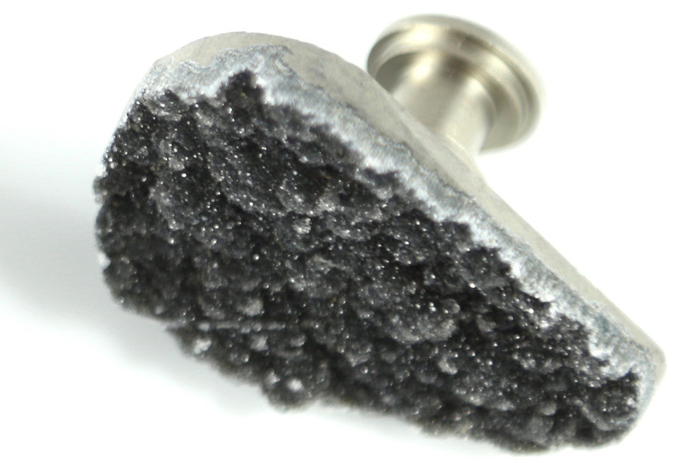 Black Druzy Knob