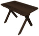 Cedar Cross-Leg Table, Walnut Stain, 5 Foot