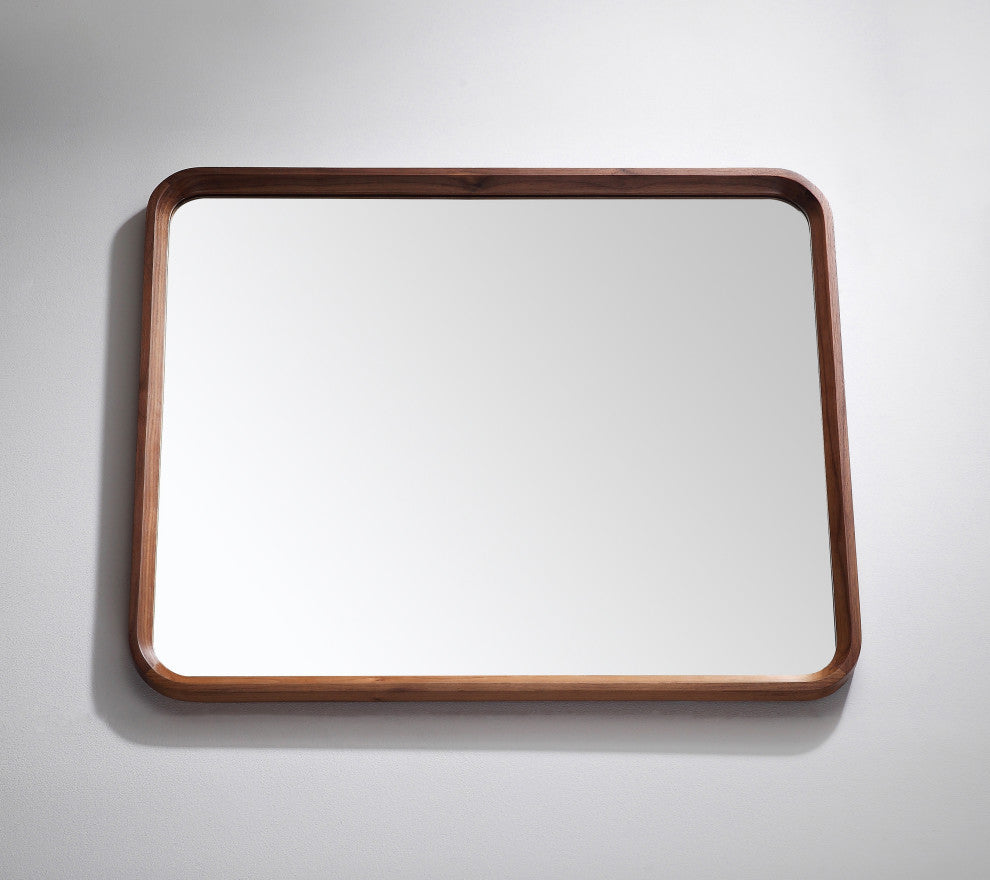 Vela Mirror, Walnut, 36"