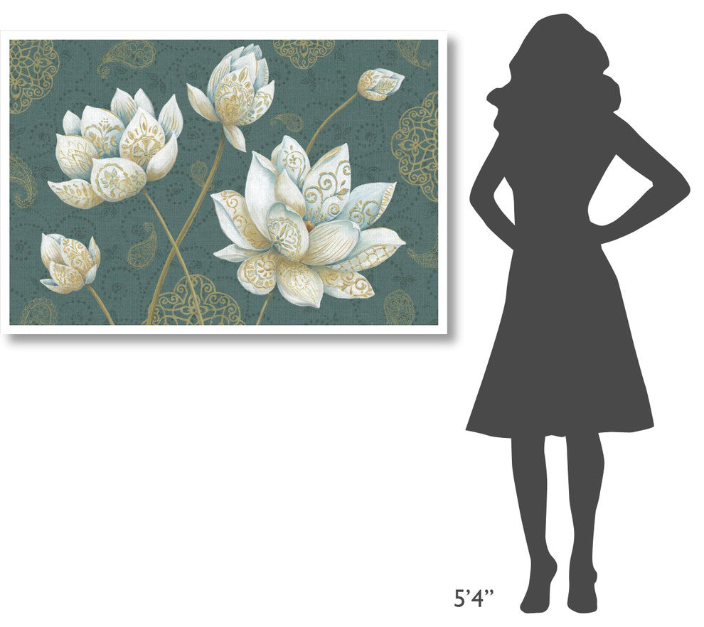 "Lotus Dream IB" Digital Paper Print by Daphne Brissonnet, 50"x34"