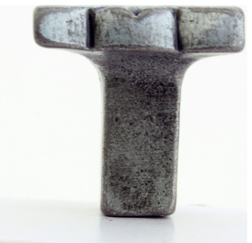 Flower Iron Cabinet Knob Pewter Finish Cabinet Hardware Pack of 4