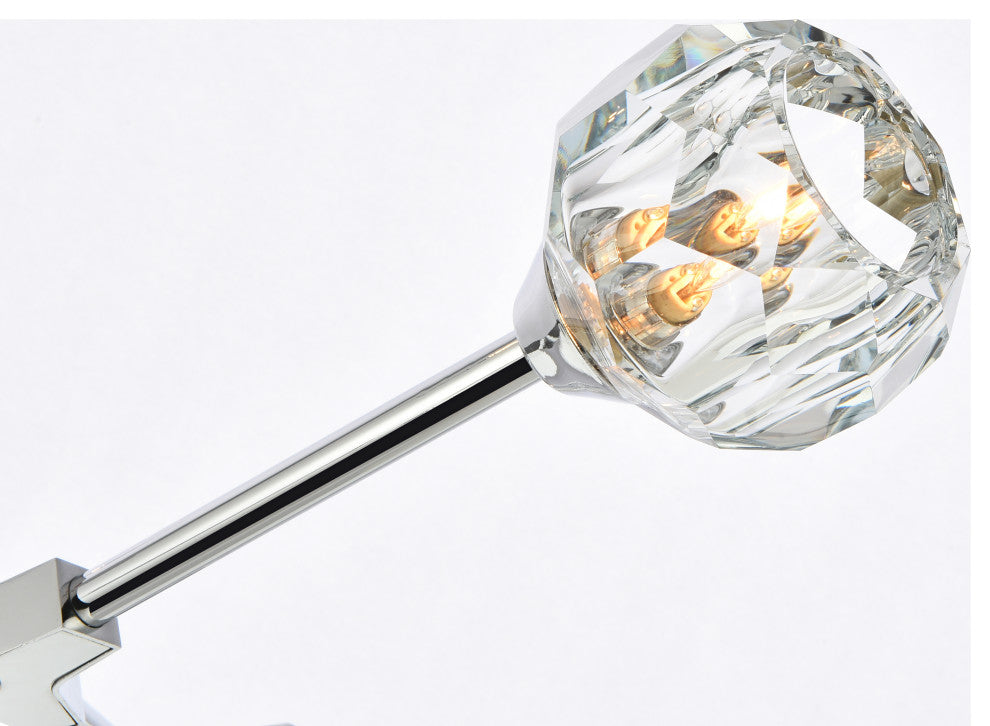 10 Light Pendant, Chrome