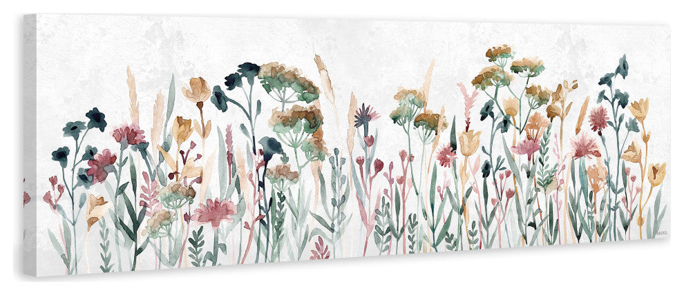 "Field of Flowers" Painting Print on Wrapped Canvas