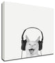 "Rockin Kitten" by Jon Bertelli, Print on Canvas, 14"x14"