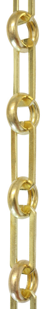 RCH Hardware Brass Rectangle Chandelier Chain, Various Finishes, Acid Dipped, U4