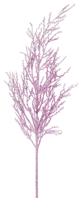 28" Mauve Glitter Wild Huck Spray 6/Bag