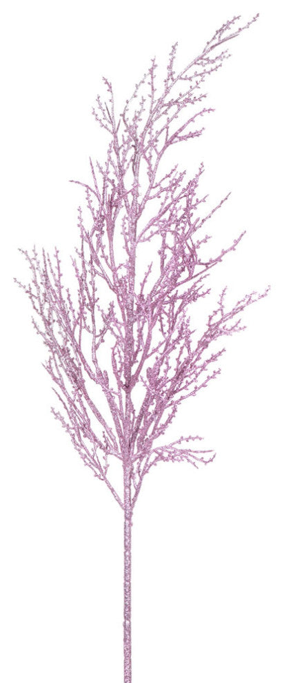 28" Mauve Glitter Wild Huck Spray 6/Bag