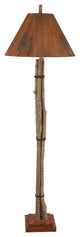 Twig and Leather Floor Lamp