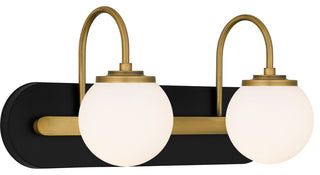 Quoizel DES8618 Desmond 2 Light 18"W Vanity Light - Matte Black