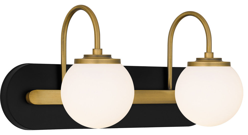 Quoizel DES8618 Desmond 2 Light 18"W Vanity Light - Matte Black