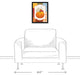 Harvest Patchwork Pumpkin 12x16 Black Floating Framed Canvas