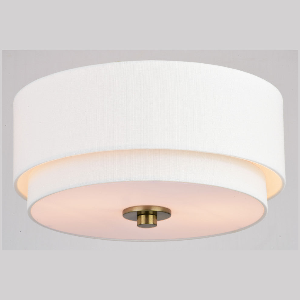 Burnaby 13" Flush Mount Matte Brass