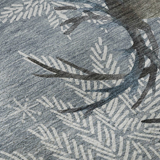 Addison Premium Washable Mayfield AMF213 Gray 3' x 5' Rug