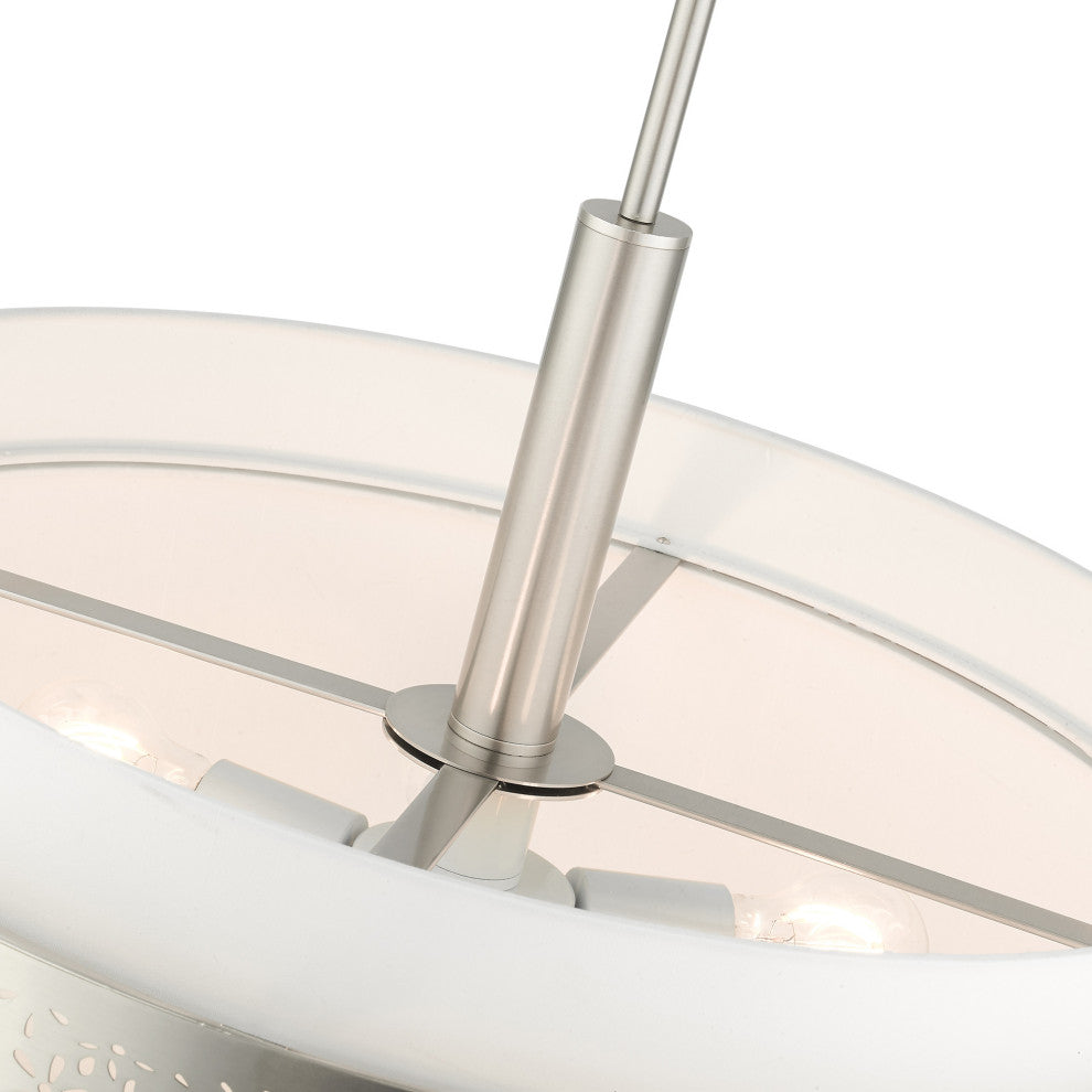 Brushed Nickel Stylish, Transitional, Intricate, Urban Chandelier