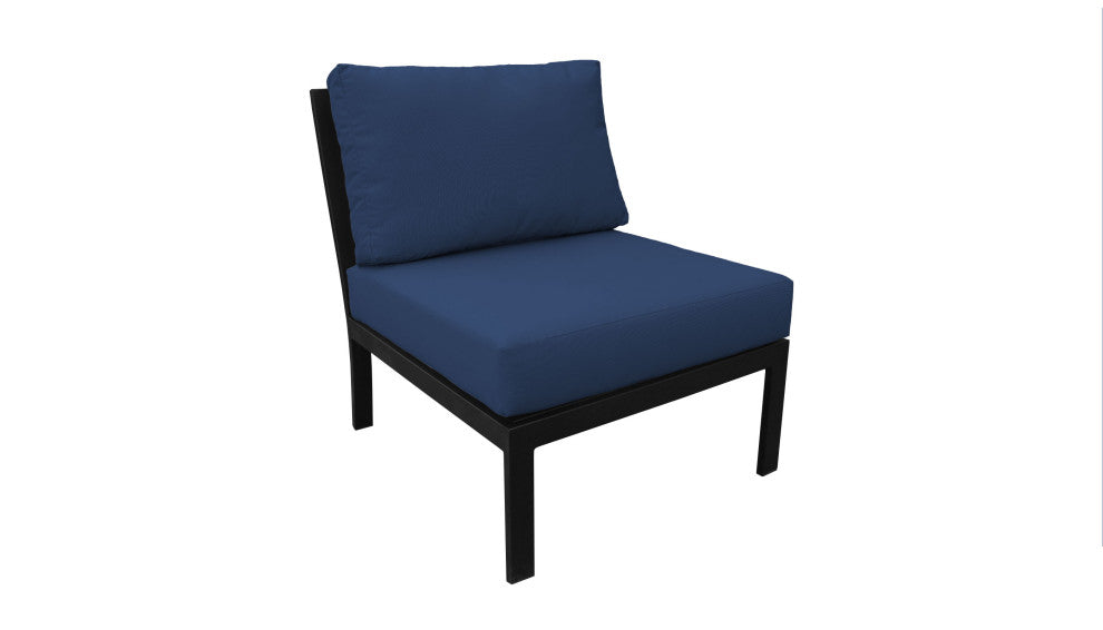 kathy ireland Madison Ave. 5 Piece Aluminum Patio Furniture Set 05a, Midnight