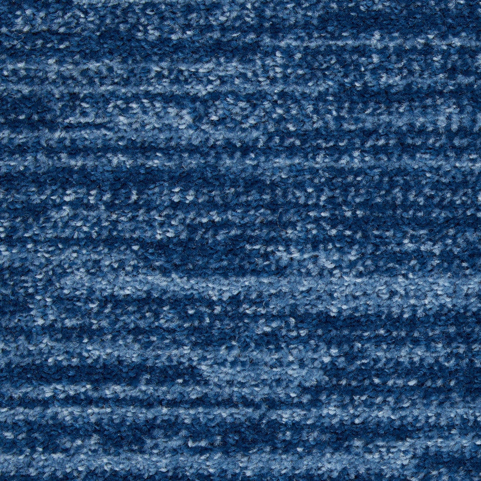 Nourison Essentials 6' x Round Navy Blue Outdoor Area Rug