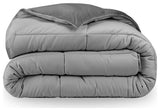 Bare Home Reversible Bed-in-a-Bag, Light Gray/Gray, Light Gray, Twin