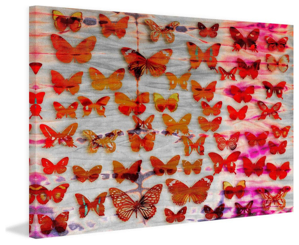 "Moths" Print on Canvas, 45"x30"