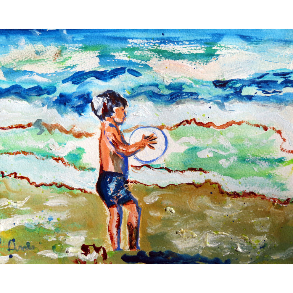 Betsy Drake Boy & Surf Door Mat 30x50