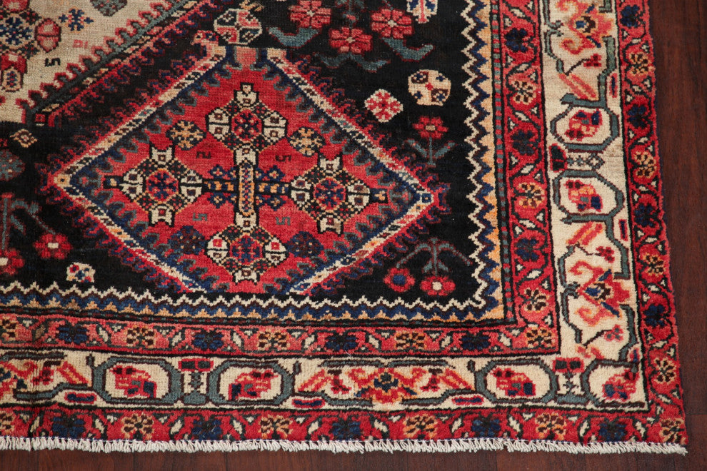 Consigned, Antique Oriental Tribal Traditional Hand Made Persian Area Rug, 6x13