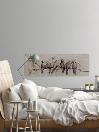 "Harmonic II" Painting Print on Wrapped Canvas, 30"x10"