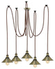Bronze Shade Pendant Light Chandelier