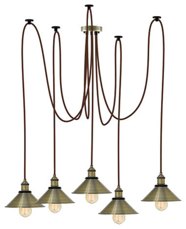 Bronze Shade Pendant Light Chandelier