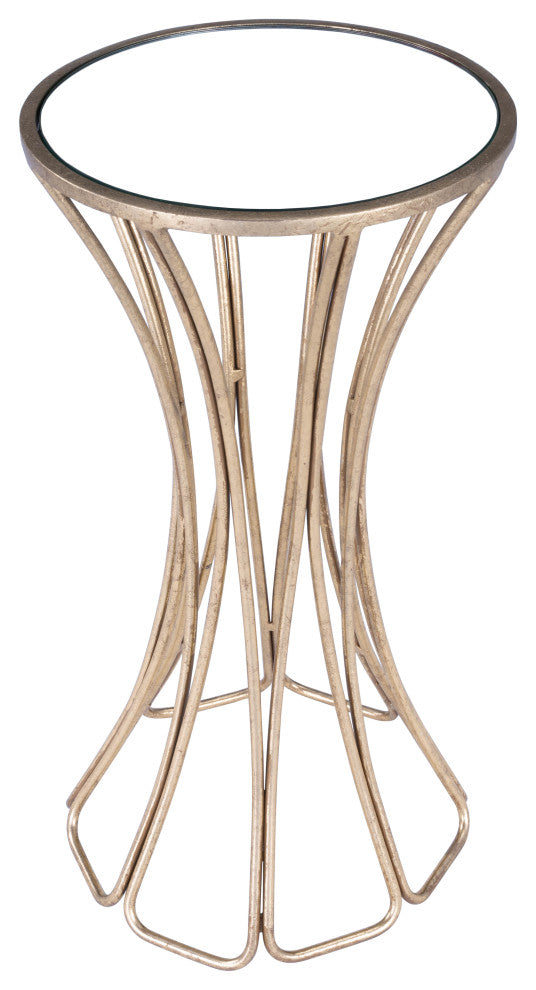 Butler Faruh Metal and Mirror End Table