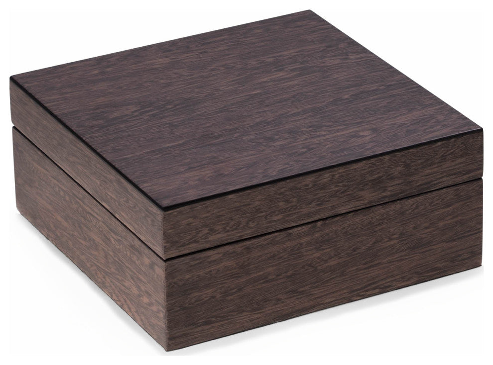 High Lacquered Italian Veneer Watch Box, Storage for up to 6 Watches