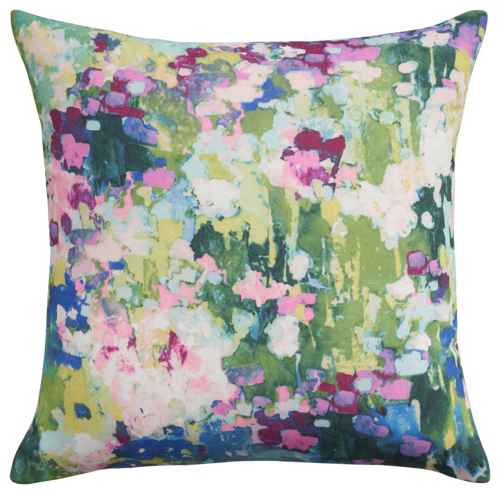Nourison Home 18"x18" Indoor Plw Garden Gesture Multicolor Throw Pillows