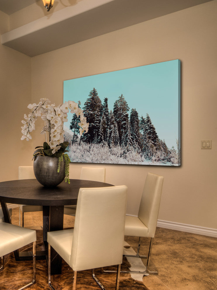 "Cold Winter Morning" Painting Print on Canvas