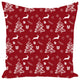 Christmas Red Throw Pillow, 20x20, With Insert