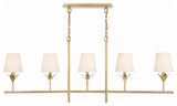 Broche 5-Light Chandelier, Antique Gold