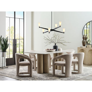 Tosca Collection Six-Light Luxe Chandelier, Matte Black