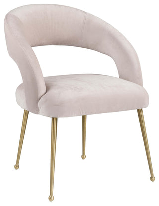 Rocco Blush Velvet Dining Chair