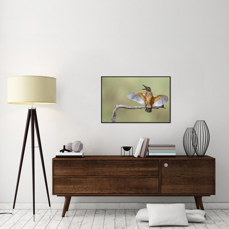 "The Scream!" Framed Canvas Giclee by Eyal Amer, 37x25"