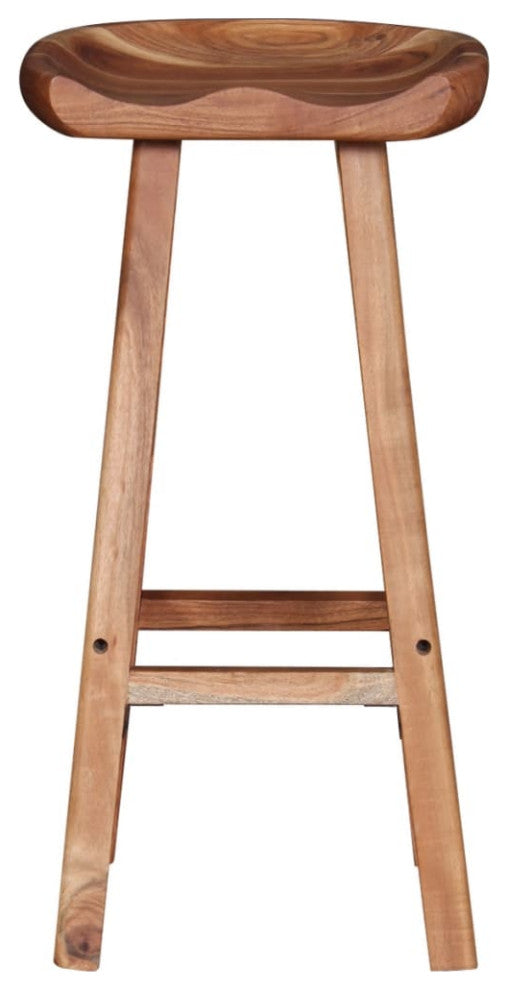 vidaXL Bar Stools 2 pcs Solid Acacia Wood