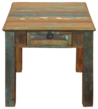 Trinidad 1-Drawer Solid Wood End Table in Multi-Color