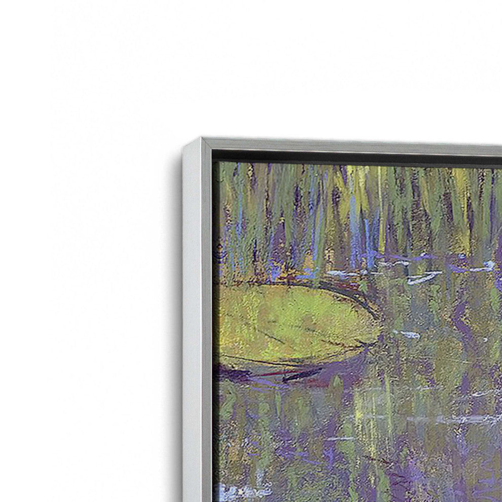 "Game of Shadows" - A Reflective Pond's Serene Art Canvas