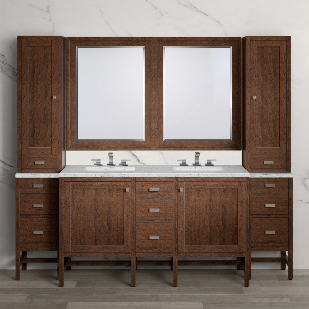 Addison Vanity Set, 90", Two Hutches, Two 30" Mirrors