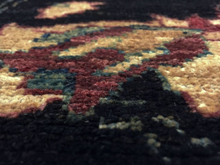 Peshawar Rahul Black/Purple Rug, 9'1x12'0