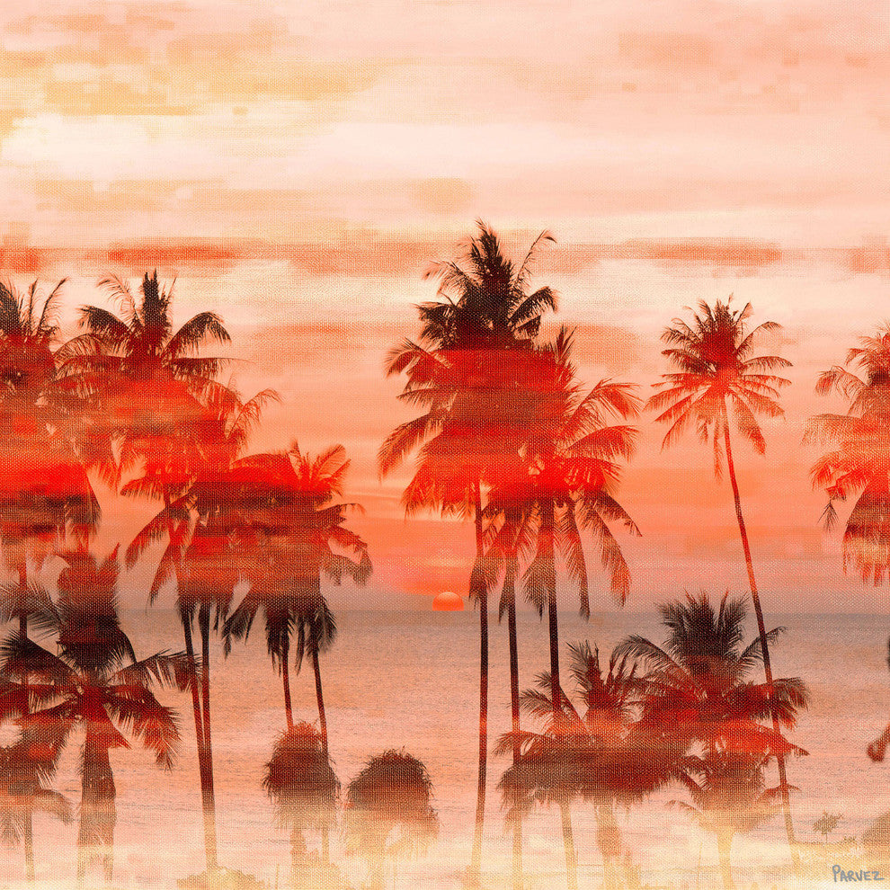 "Orange Sky" Fine Art Canvas Print, 48"x48"