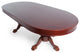 Rockwell Poker and Dining Table, Blue, 10 Person, Mahagony Racetrack With Cuphol