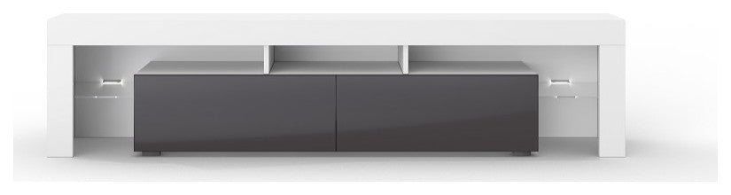 REVA 190 TV Stand, White/Grey
