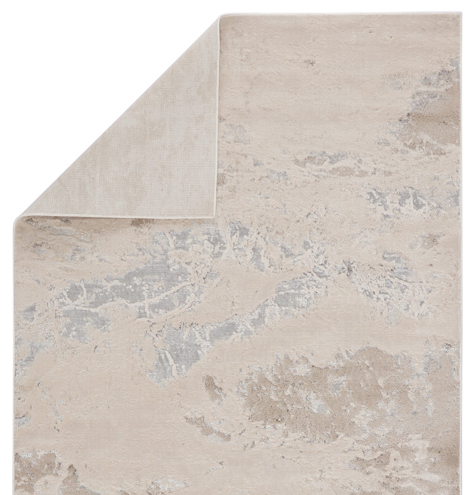Jaipur Living Cisco Abstract Light Gray/ Silver Area Rug, 8' Rnd
