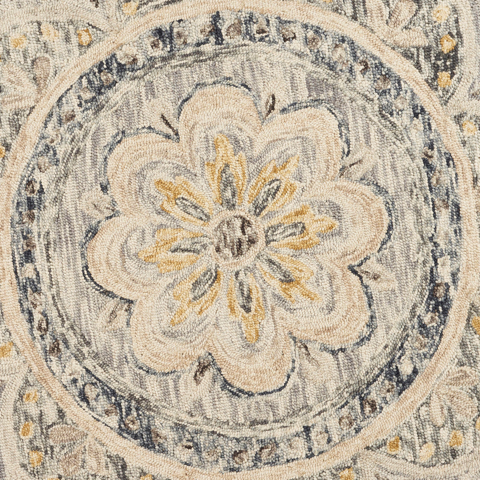 Summer Petals Area Rug, 4' Round