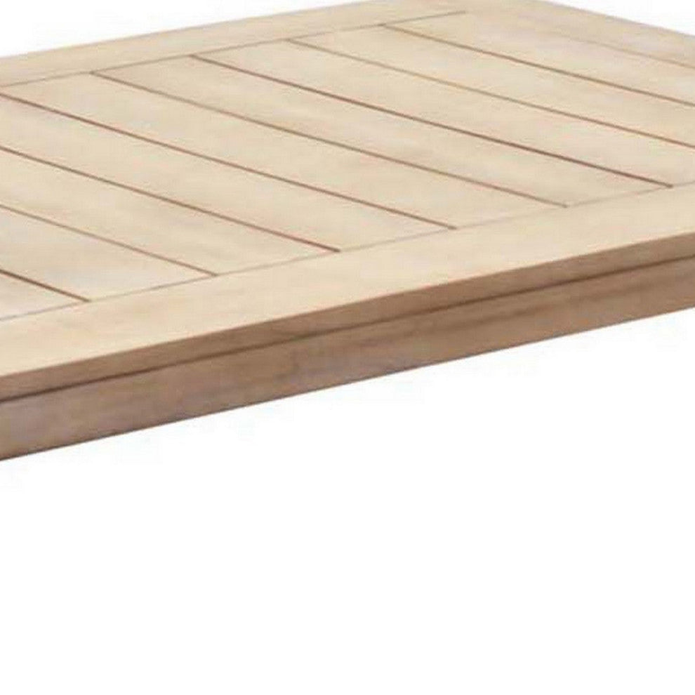 Benzara BM287836 Neji 51" Coffee Table, Natural Brown Acacia Wood Frame