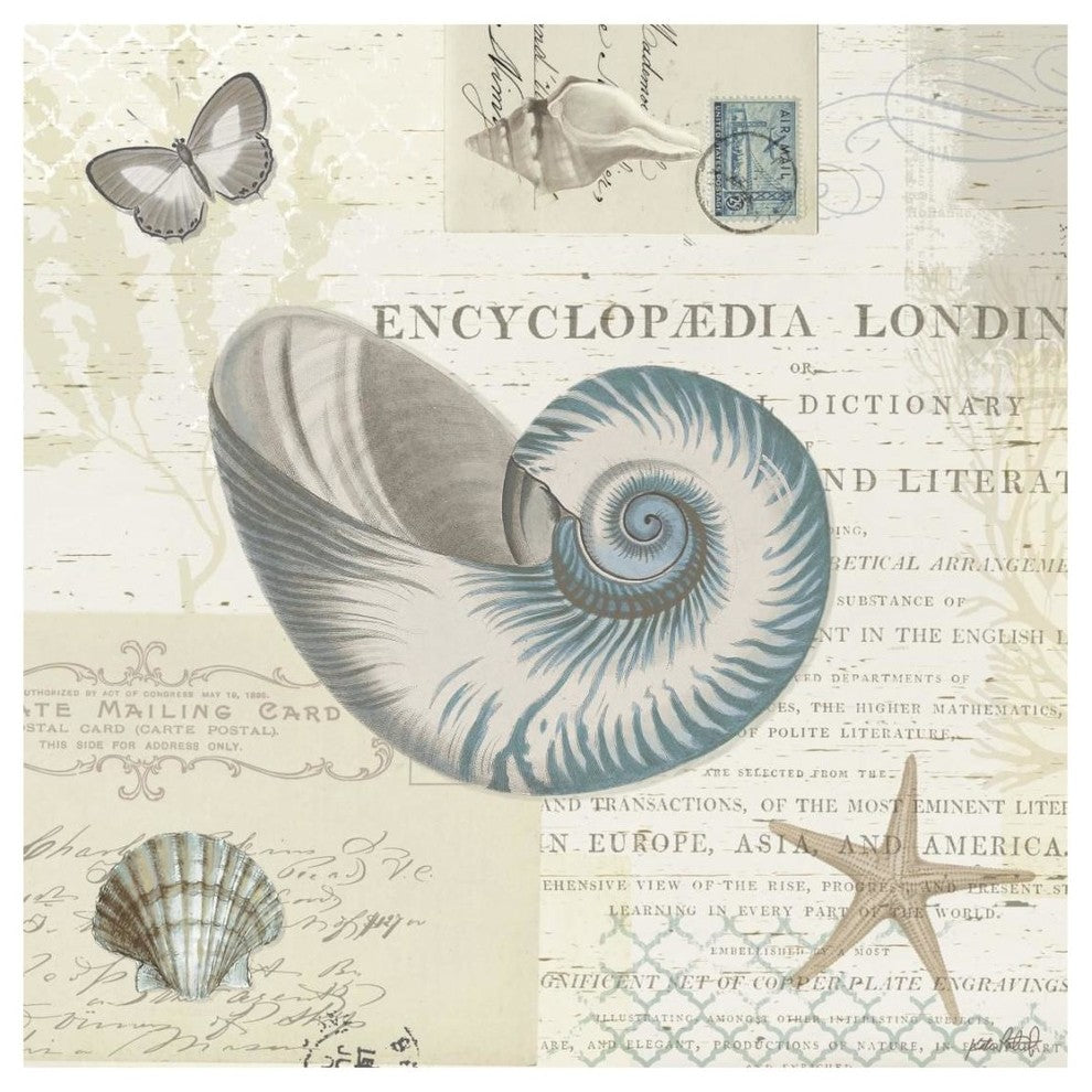 "Beach Wonders III" Digital Paper Print by Katie Pertiet, 20"x20"