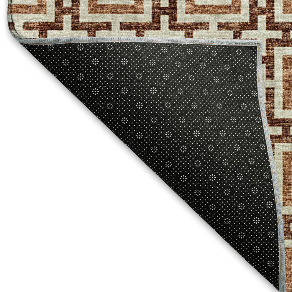 Addison Premium Washable Mayfield AMF139 Red 8'' x 10'' Rug