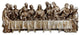 Inspirational The Last Supper Religious Table Top Figure, Antique Silver, 12"